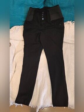Ci Sono  Black High-Waisted Stretch Work Pants Size M